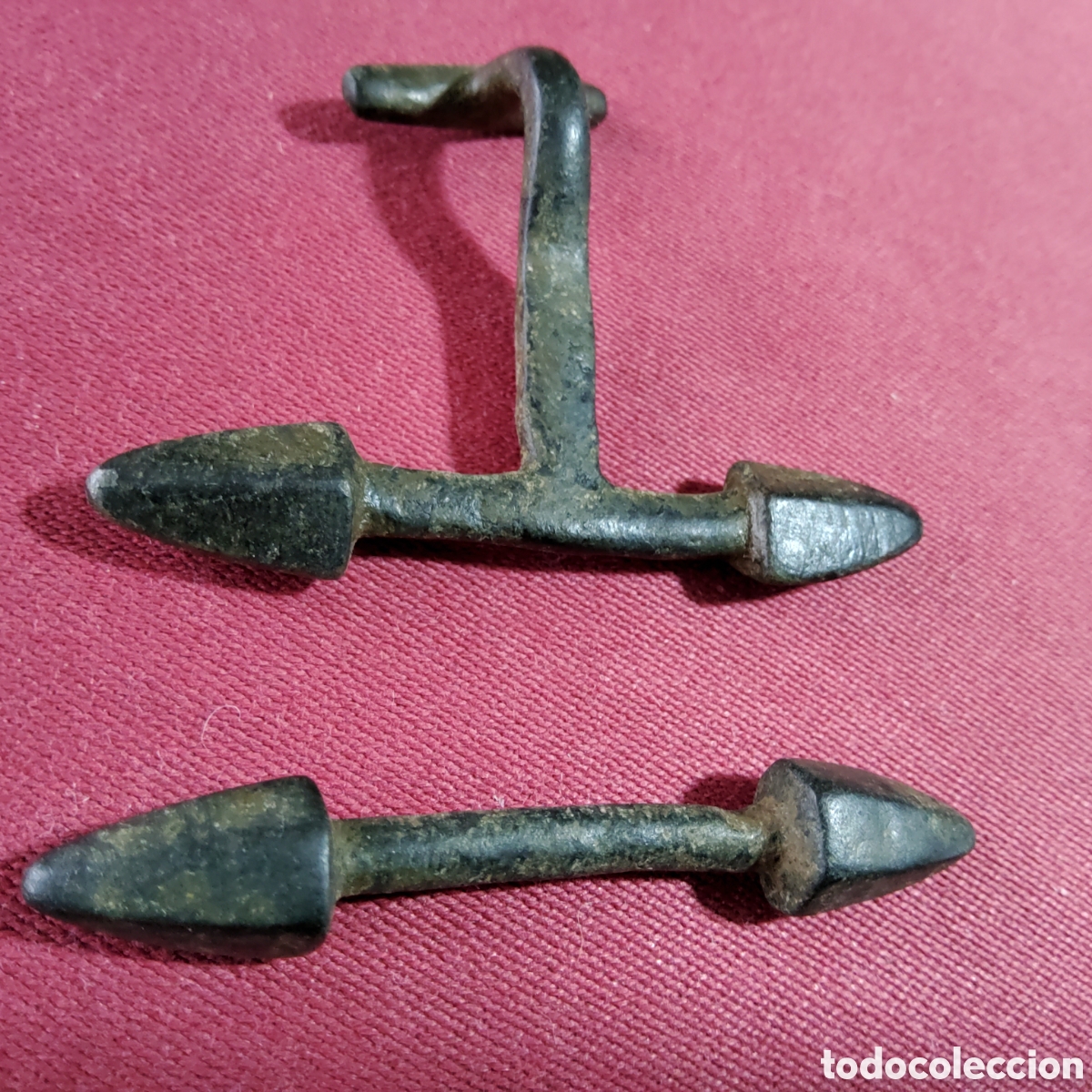 Antig&uuml;edades: DOS PASADORES DE BRONCE DE &Eacute;POCA ROMANA - Foto 4