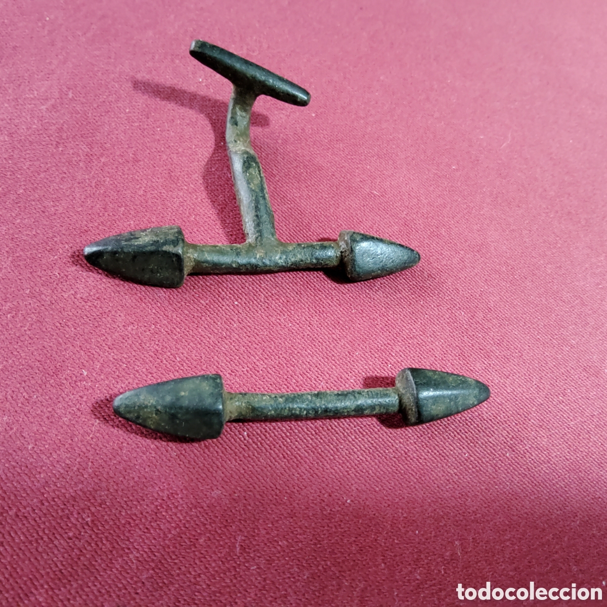 Antig&uuml;edades: DOS PASADORES DE BRONCE DE &Eacute;POCA ROMANA - Foto 5
