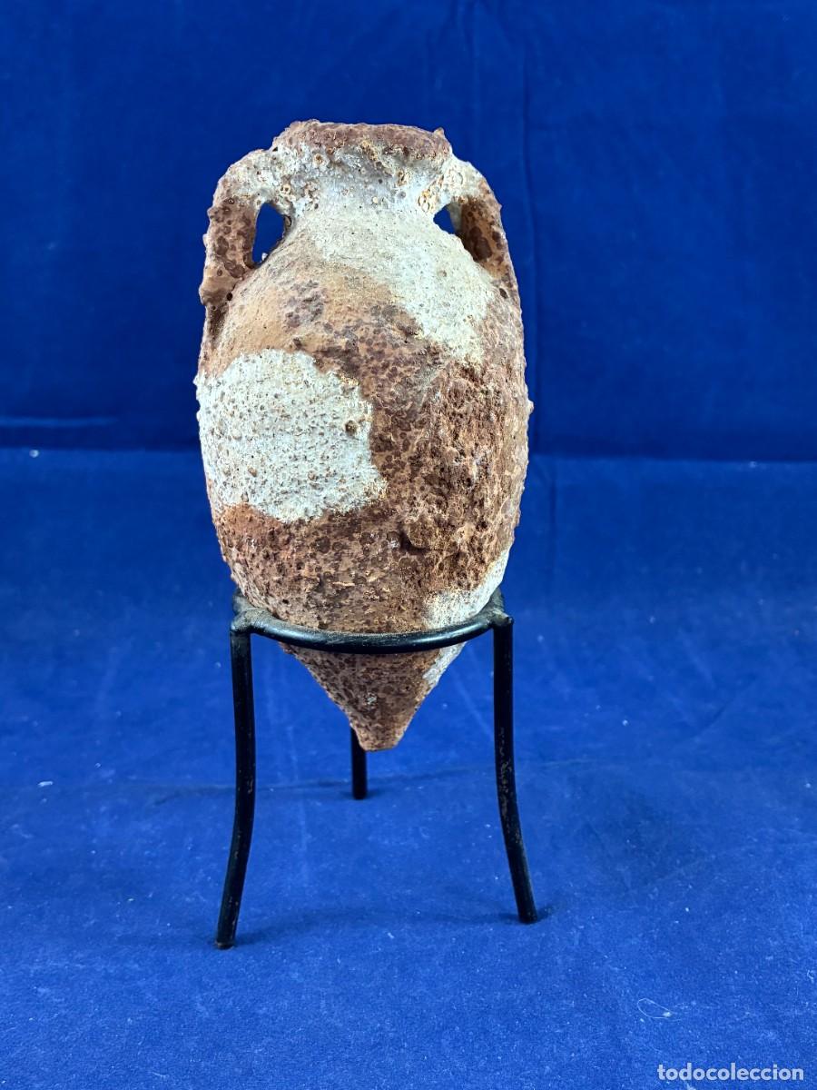 Antig&uuml;edades: &Aacute;nfora romana reproducci&oacute;n terracota - An&oacute;nimo - representa hallazgos mediterr&aacute;neos - buen estado