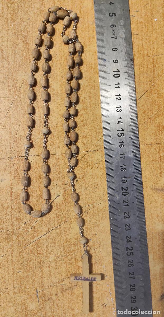 Antig&uuml;edades: ANTIGUO ROSARIO EN MADERA - Jerusalen