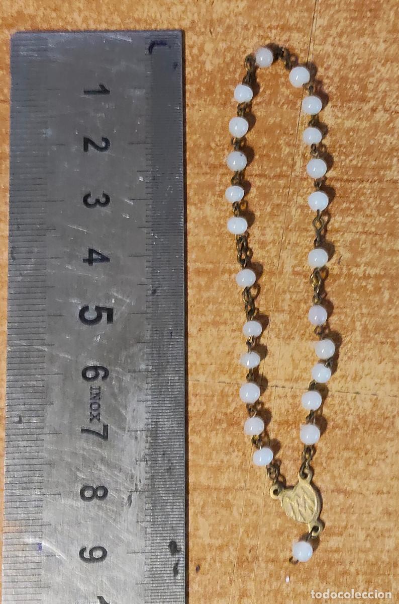 Antig&uuml;edades: Antiguo rosario Opalina + medallon