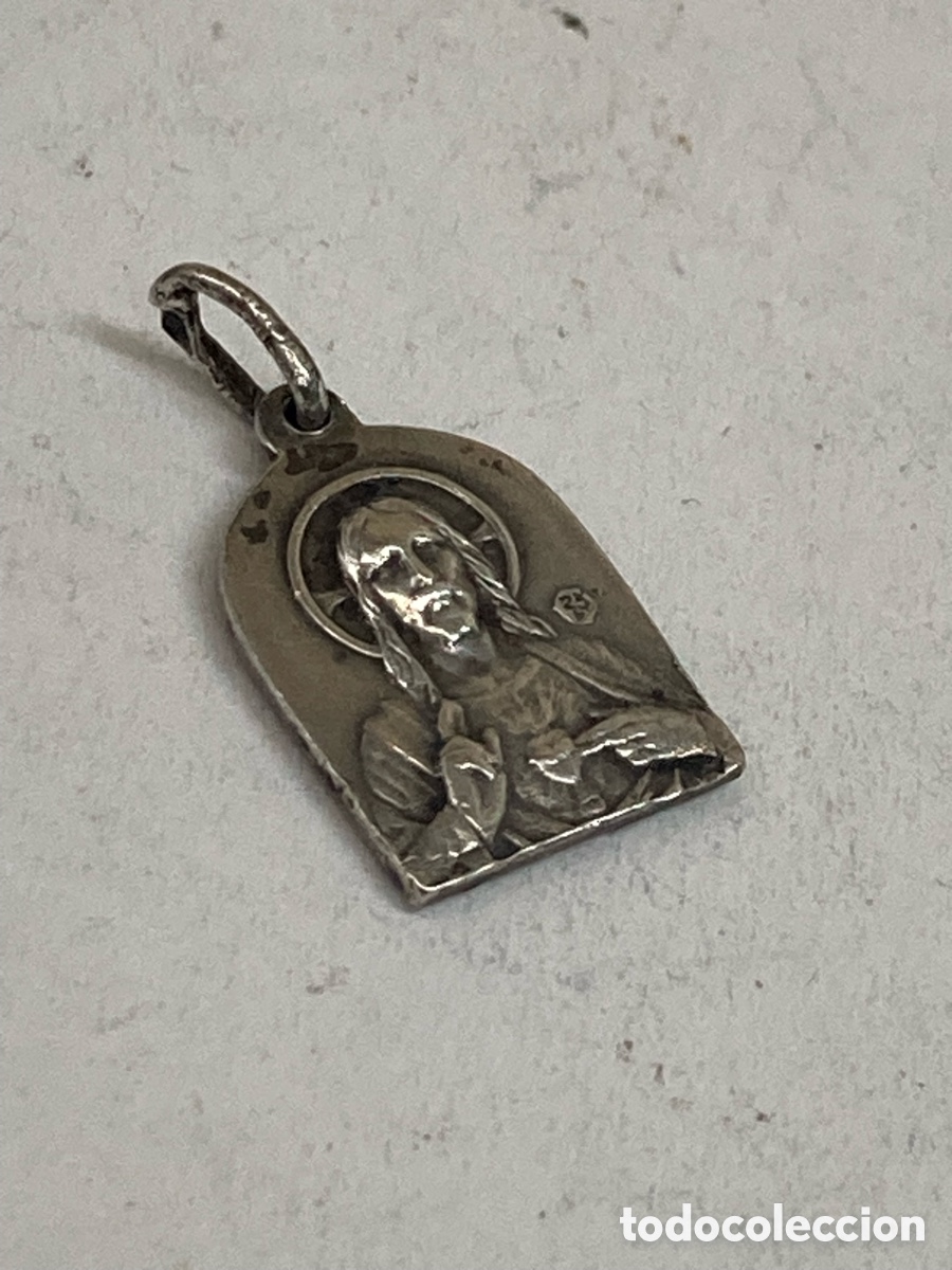 Antig&uuml;edades: Medalla de plata religiosa C574 - Foto 1