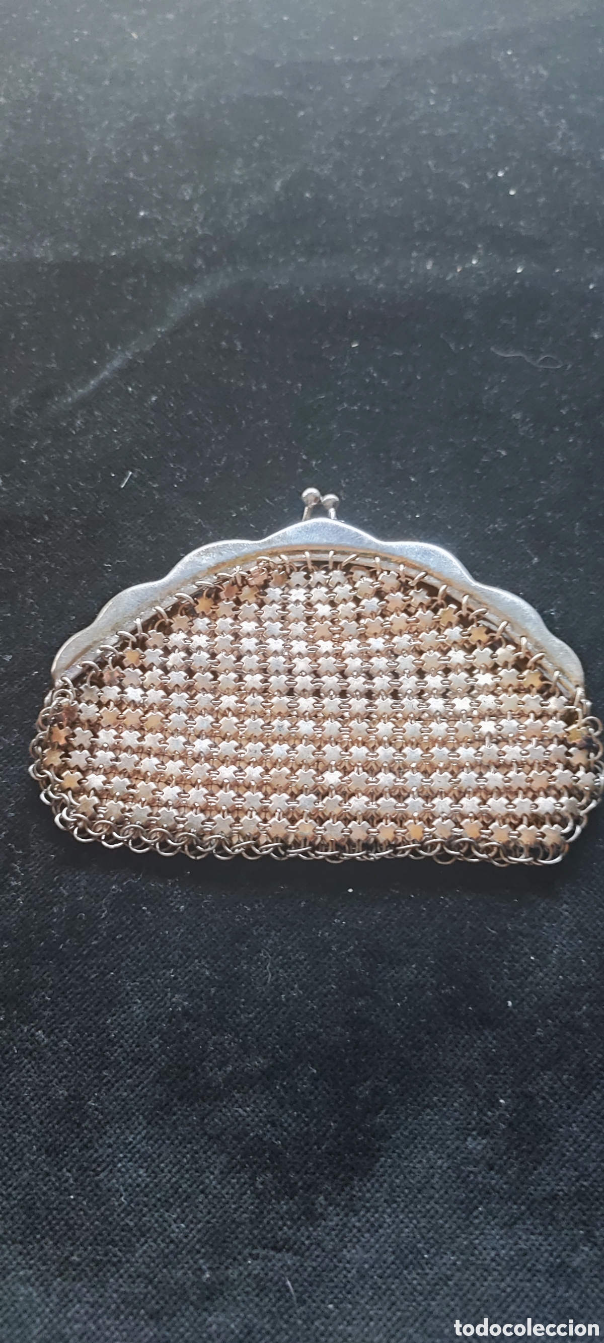 Antig&uuml;edades: Antiguo monedero de se&ntilde;ora de malla met&aacute;lica