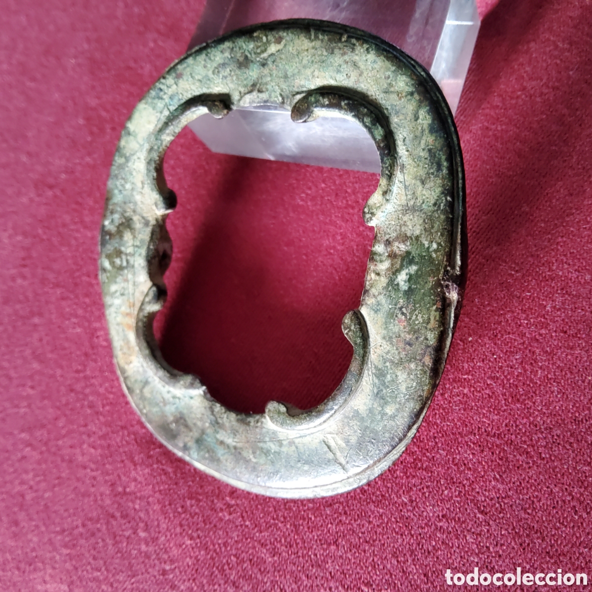 Antig&uuml;edades: ANTIGUA HEBILLA MEDIEVAL DE ALEACION DE COBRE