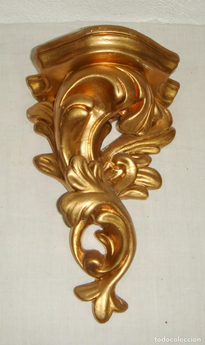 Antiques: M&eacute;nsula o peana dorada &middot; Estilo Barroco