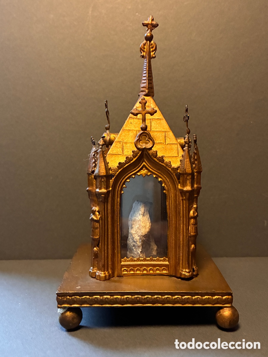 Antig&uuml;edades: Templete relicario neog&ograve;tico XIX - Tierra Santa