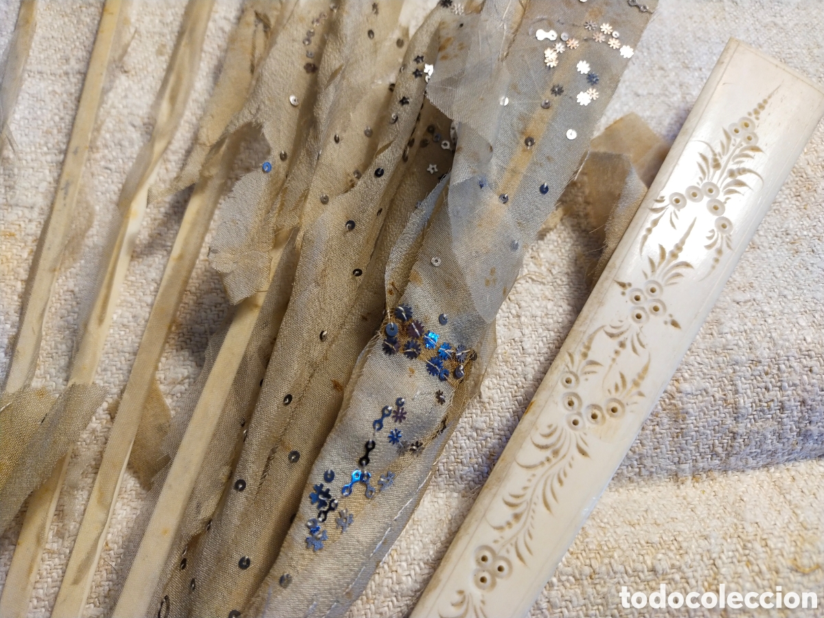 Antig&uuml;edades: DOS ABANICOS PARA RESTAURACION - Foto 9