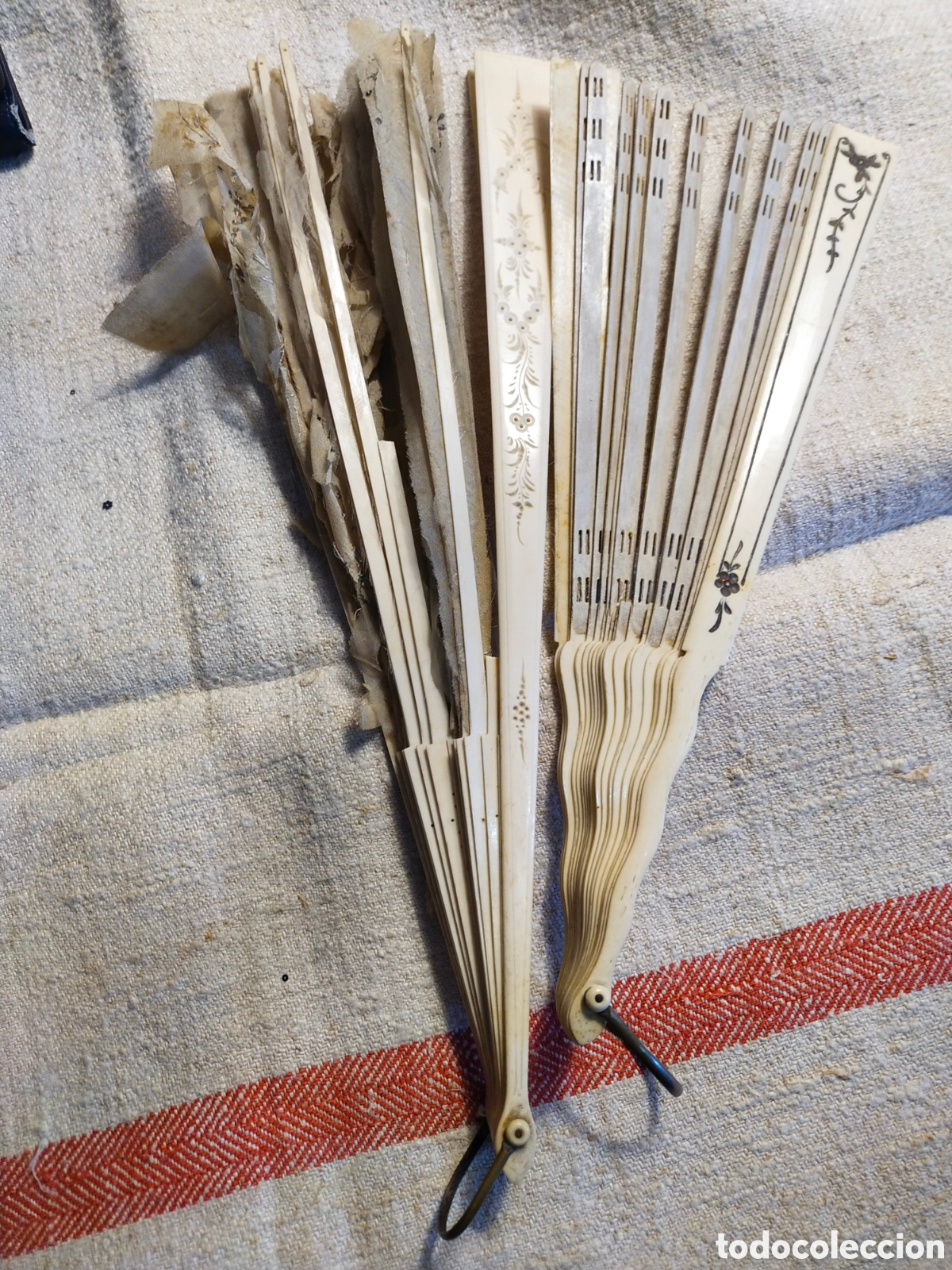 Antig&uuml;edades: DOS ABANICOS PARA RESTAURACION - Foto 21