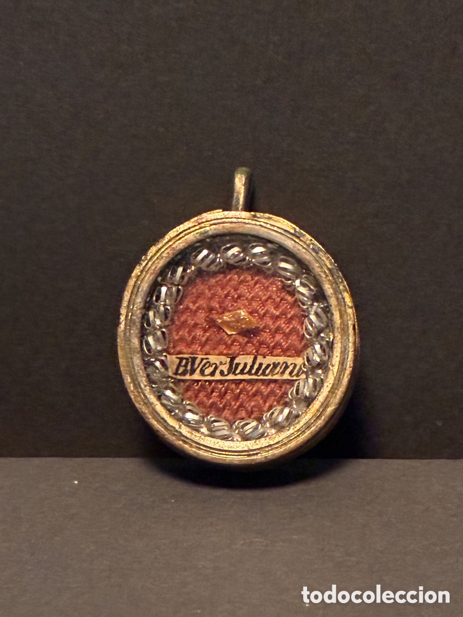 Antiques: Relicario XVIII - Reliquia de ( beata Juliana ) Santa Juliana