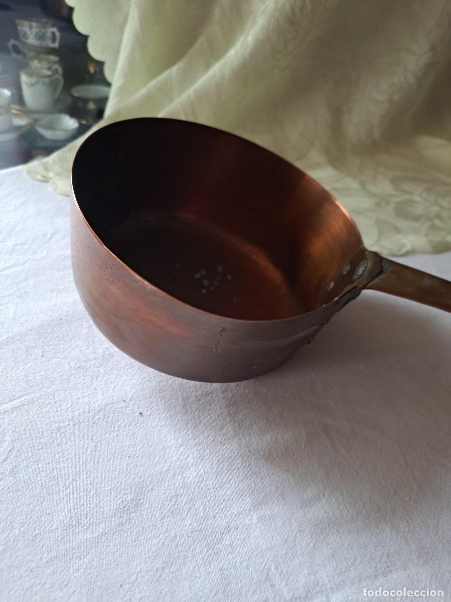 Antig&uuml;edades: Antiguo Cazo de mango largo, de cobre. - Foto 2