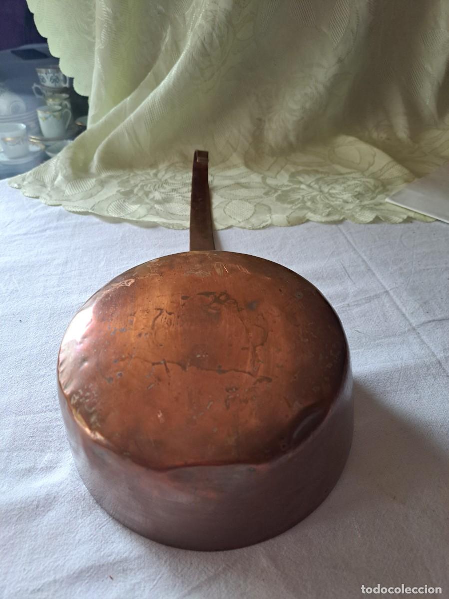 Antig&uuml;edades: Antiguo Cazo de mango largo, de cobre. - Foto 10