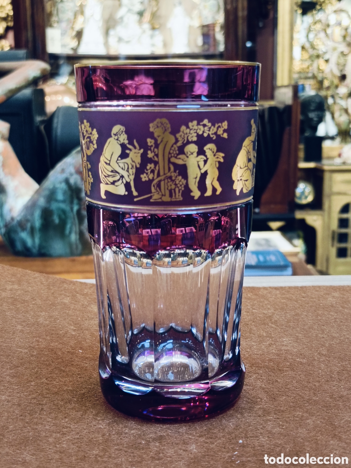 Antig&uuml;edades: VASO CRISTAL VIDRIO VAL ST LAMBERT BELGIUM