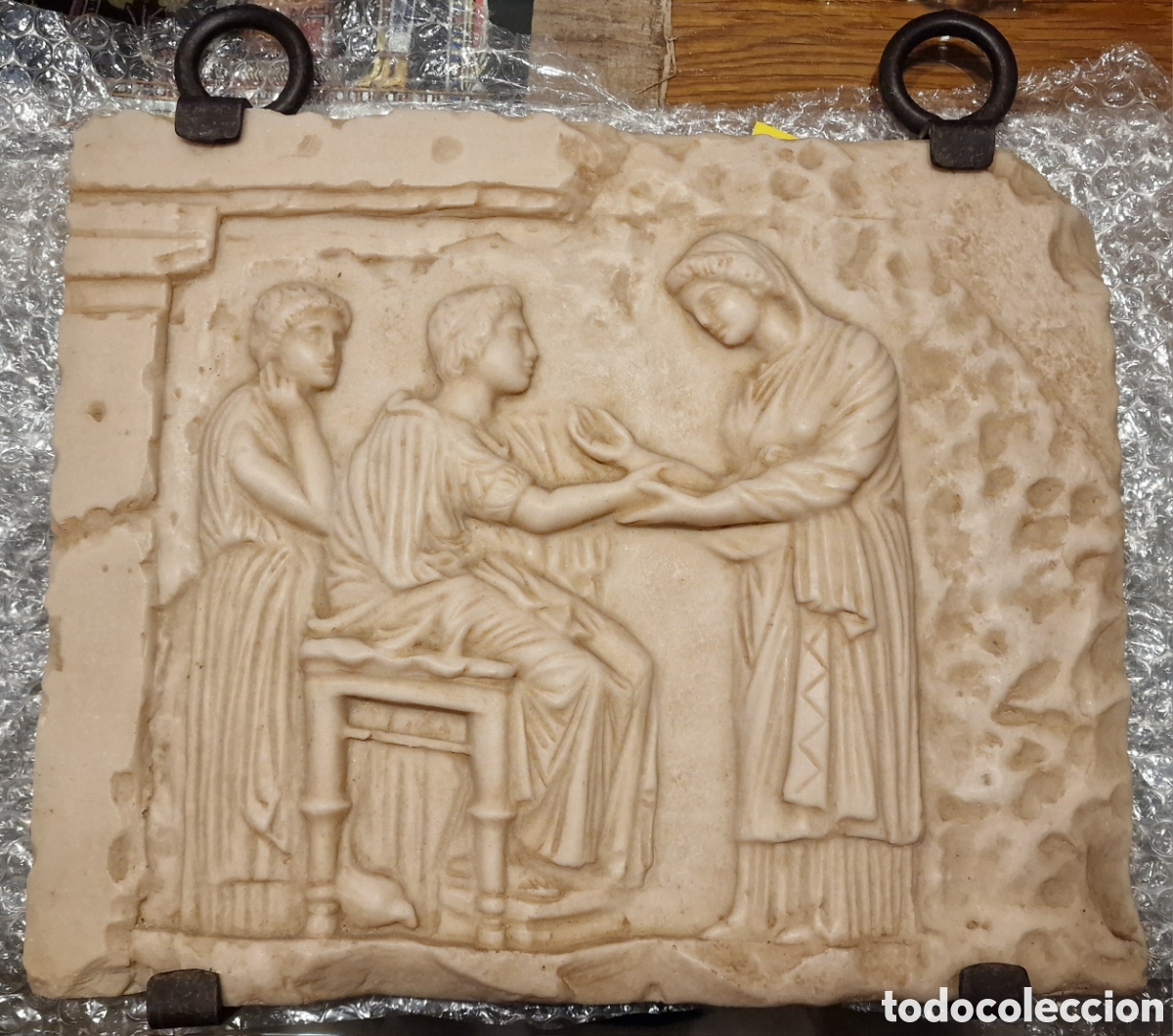 Antig&uuml;edades: ESCENA ROMANA EN M&Aacute;RMOL