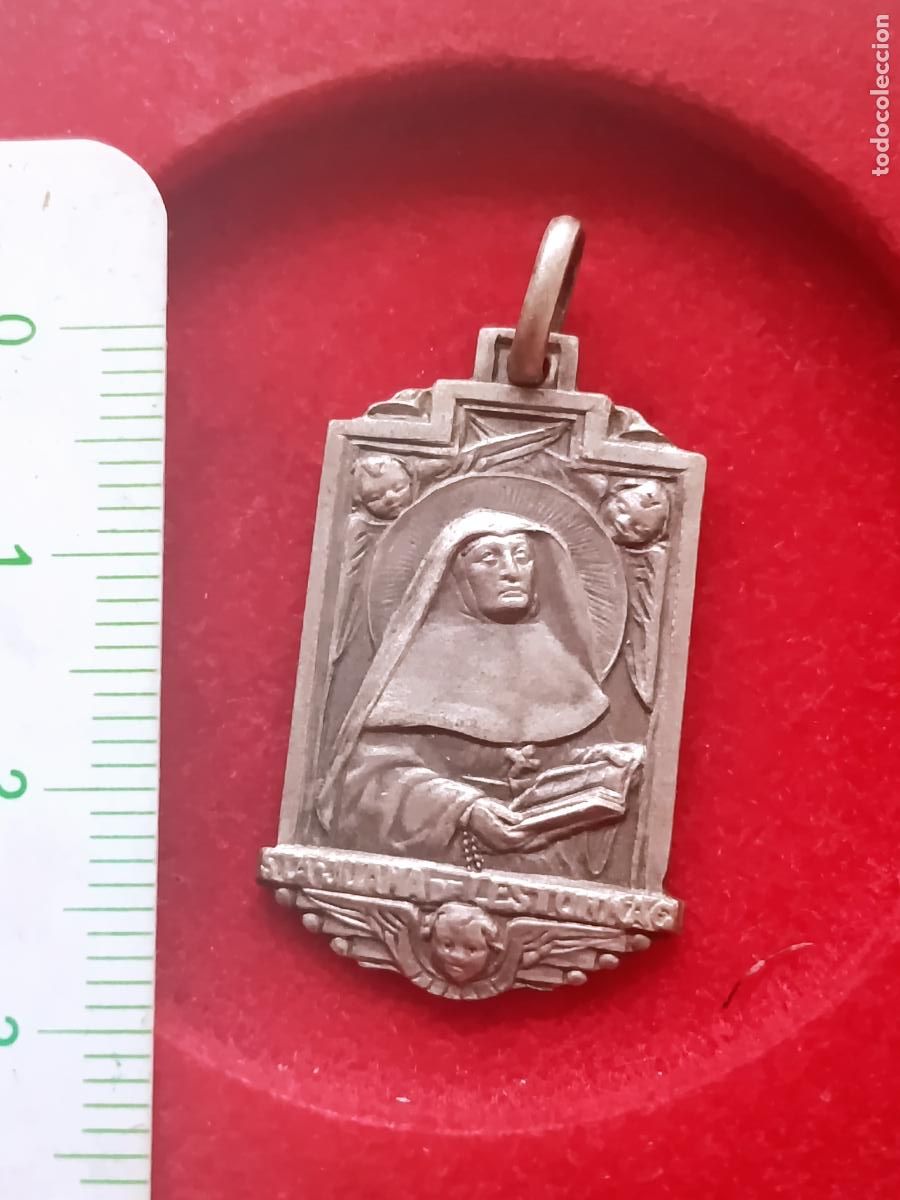 Antig&uuml;edades: Medalla antigua de Santa Juana Lestonnac