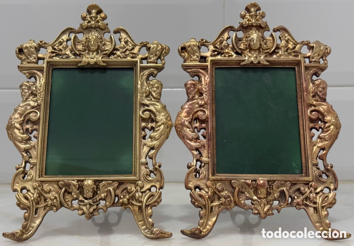 Antig&uuml;edades: ANTIGUOS MARCOS PARA FOTOS BRONCE FRANCIA