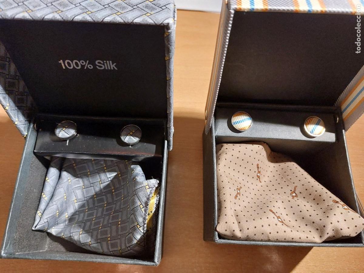 Antig&uuml;edades: Gemelos y pa&ntilde;uelo Silk 2 cajas - Foto 3