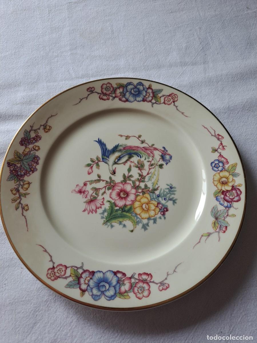 Antig&uuml;edades: Exquisito plato de postre de porcelana ROSENTHAL Phoenix