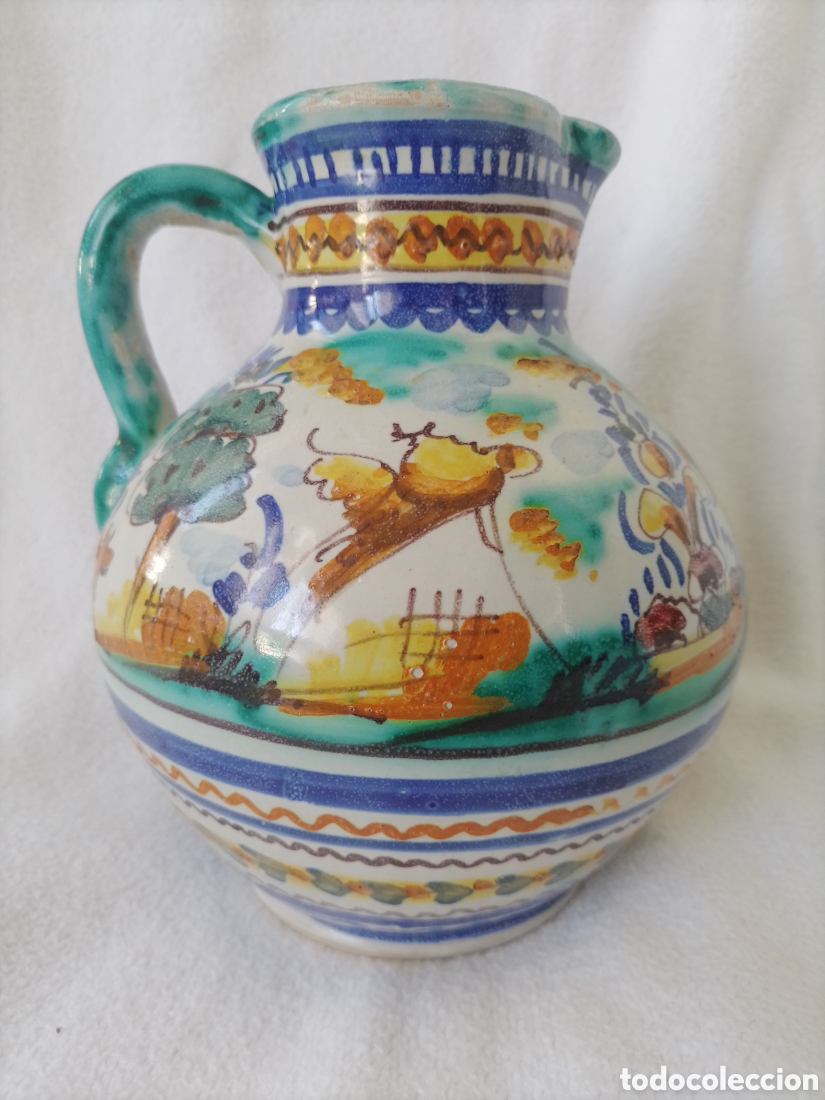 Antig&uuml;edades: Jarra cer&aacute;mica Casa Gonz&aacute;lez - Triana (Sevilla)