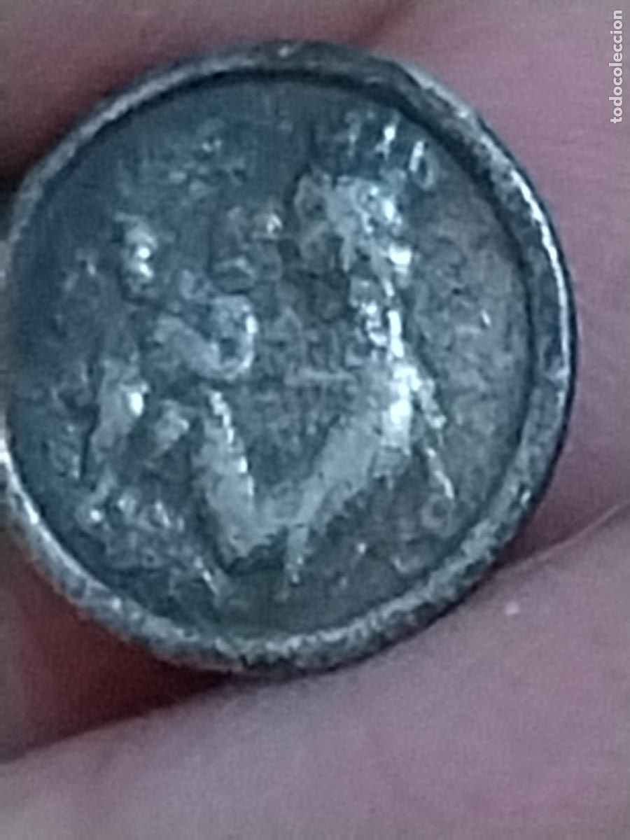 Antig&uuml;edades: VIRGEN CARMEN CORAZON JESUS MEDALLA 1.37CMS DESPERFECTO NO TIENE ARGOLLA