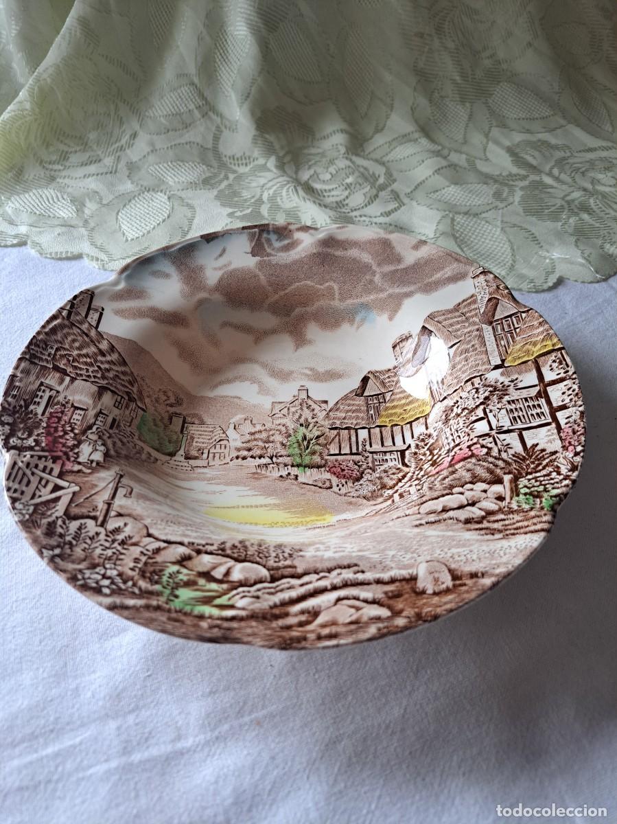 Antig&uuml;edades: Palto hondo de porcelana Old English country side Johnson Bros, multicolor