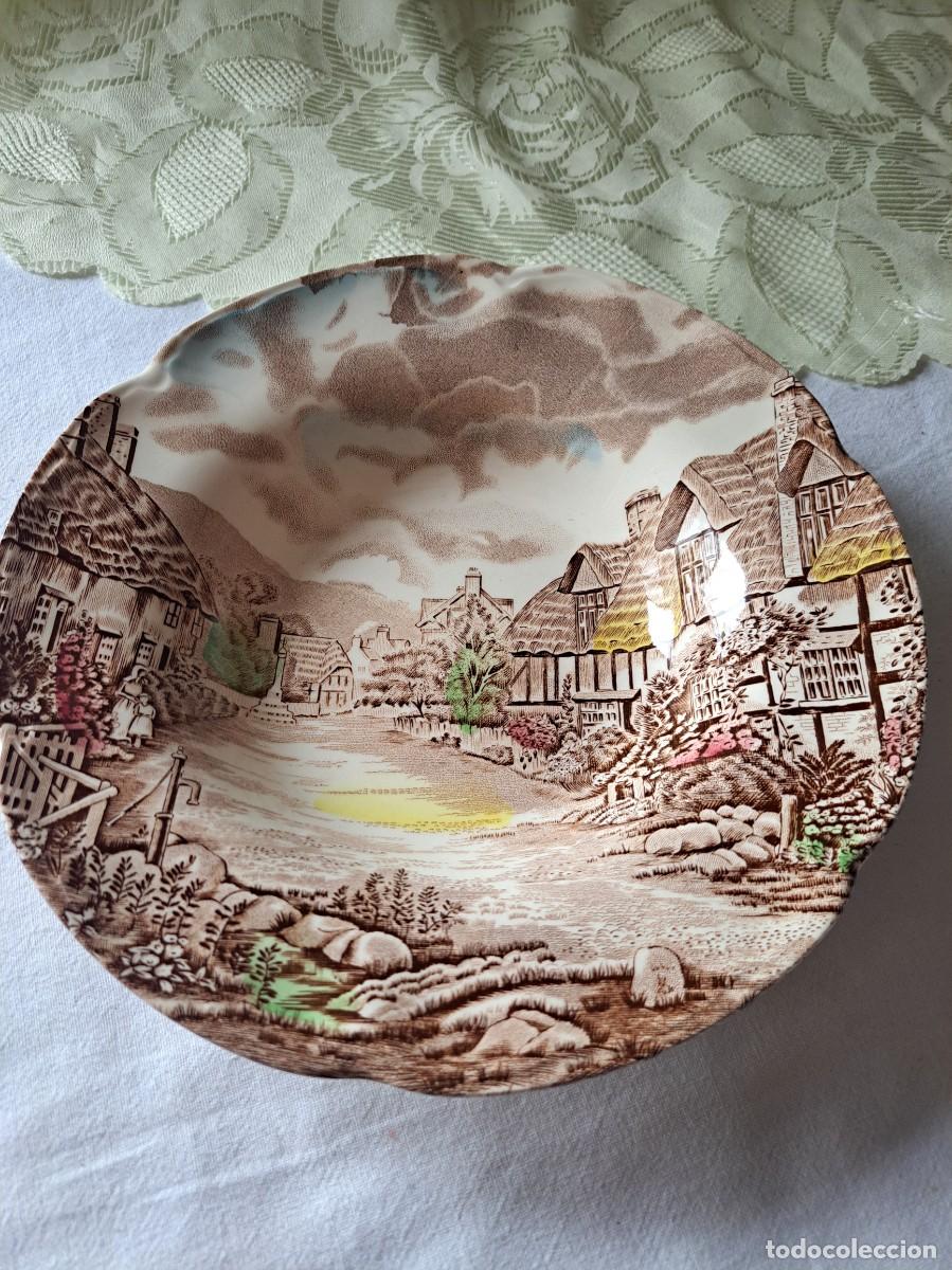 Antig&uuml;edades: Palto hondo de porcelana Old English country side Johnson Bros, multicolor