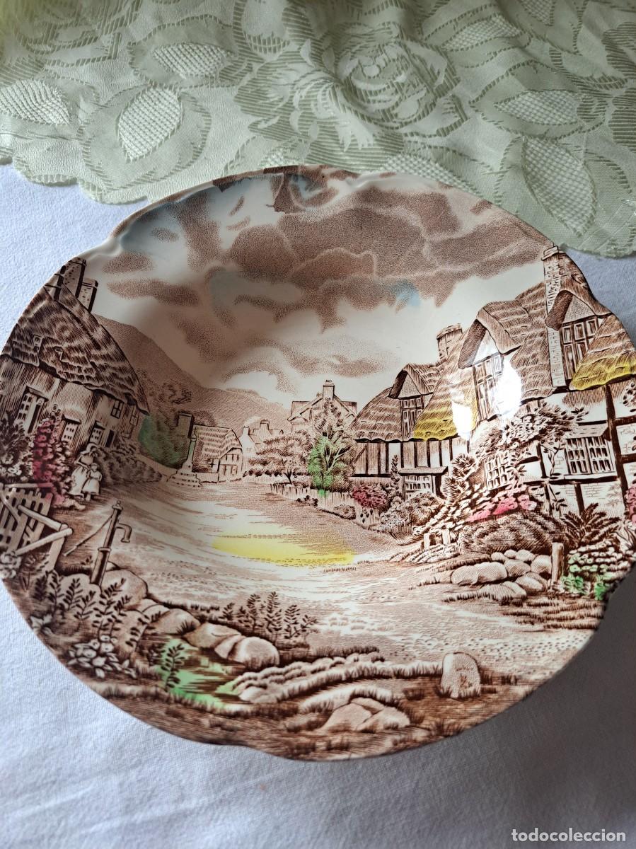 Antig&uuml;edades: Palto hondo de porcelana Old English country side Johnson Bros, multicolor