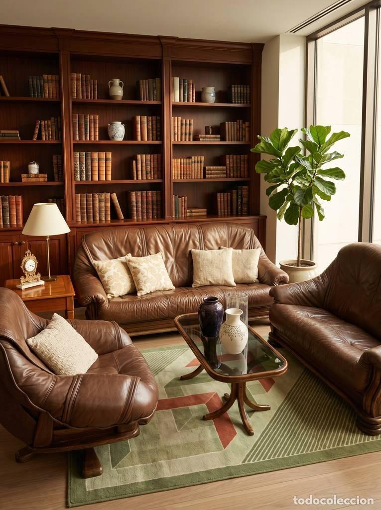 Antig&uuml;edades: CONJUNTO DE SOF&Aacute; Y SILL&Oacute;N