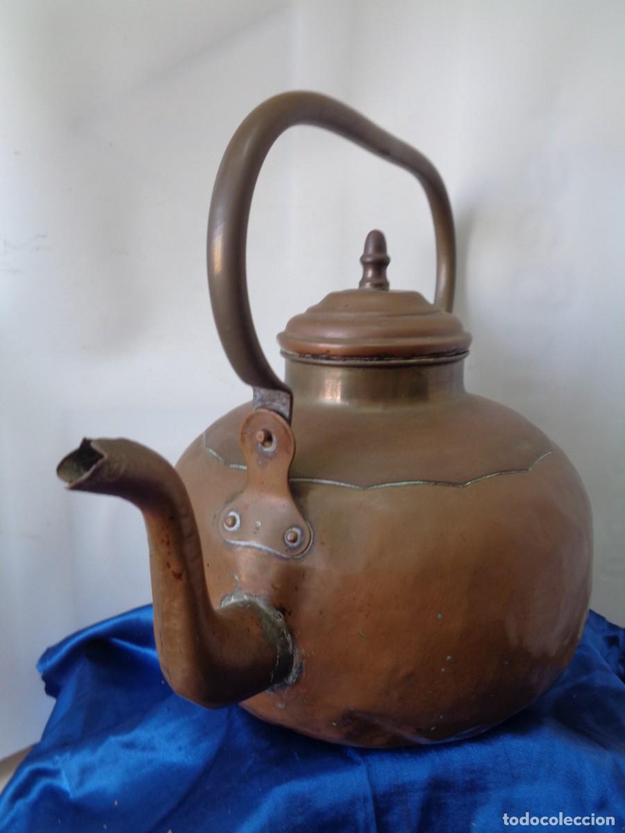 Antig&uuml;edades: &iexcl;&iexcl; TETERA: ARTESANIA-COBRE- FUNCIONAL-DECORACION-ORIGINAL. (Grande.). !! C-33.