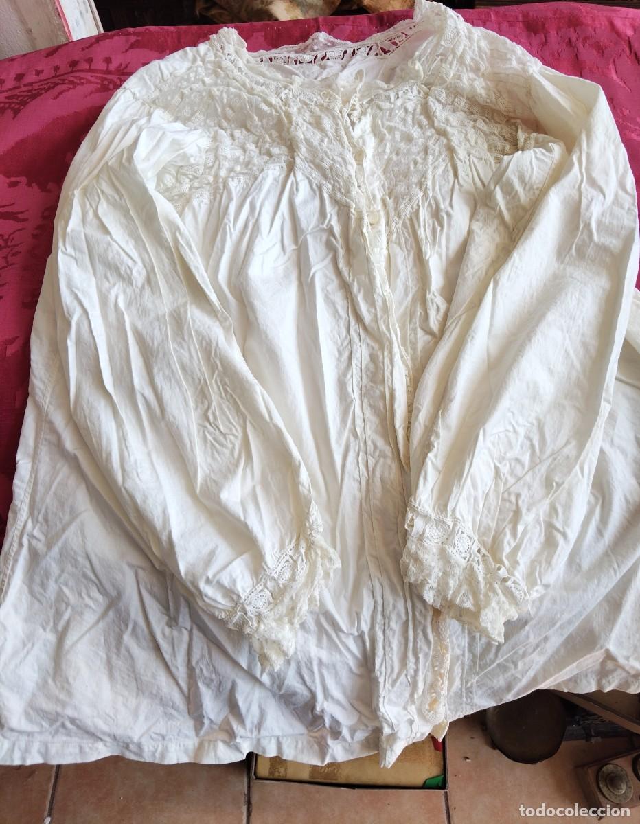Antig&uuml;edades: Antigua camisa de mujer S XIX