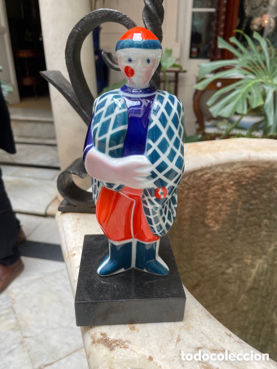 Antig&uuml;edades: Figura cer&aacute;mica Sargadelos siglo XX