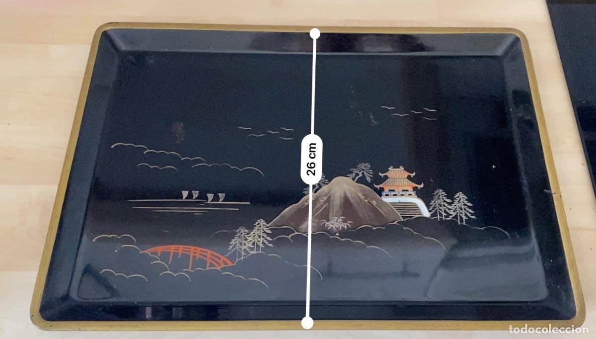 Antig&uuml;edades: JUEGO CAFE ORIENTAL LACA NEGRA - Foto 6
