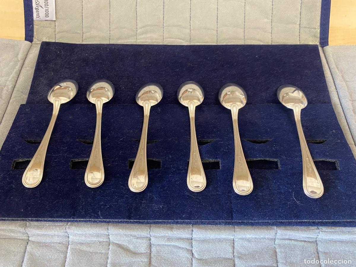 Antig&uuml;edades: 6 Cucharas de plata 800/1000 - Foto 2