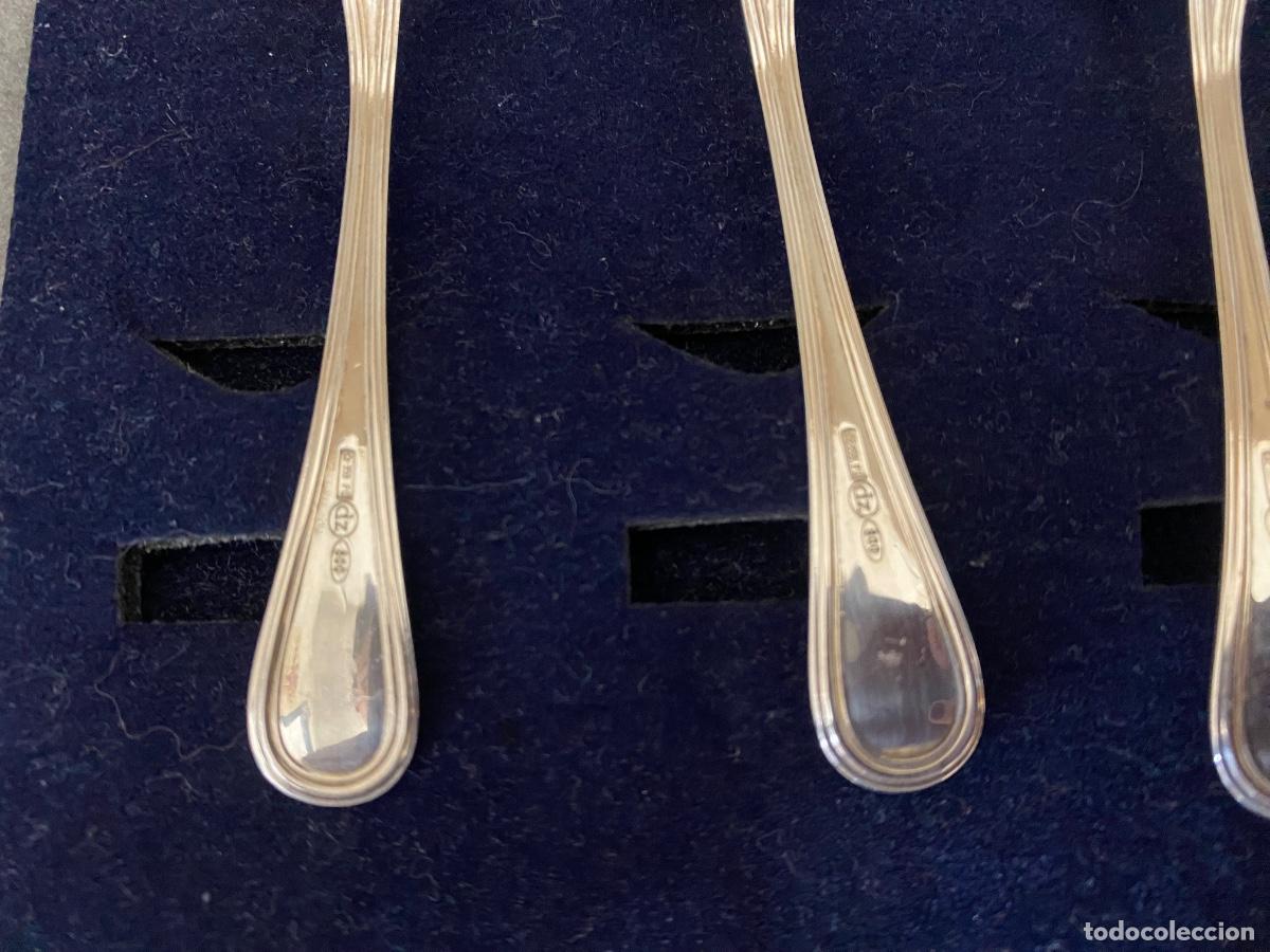 Antig&uuml;edades: 6 Cucharas de plata 800/1000 - Foto 3