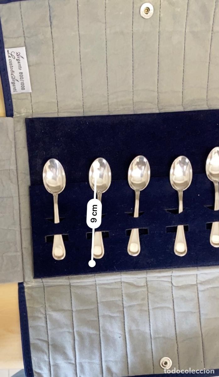 Antig&uuml;edades: 6 Cucharas de plata 800/1000 - Foto 4