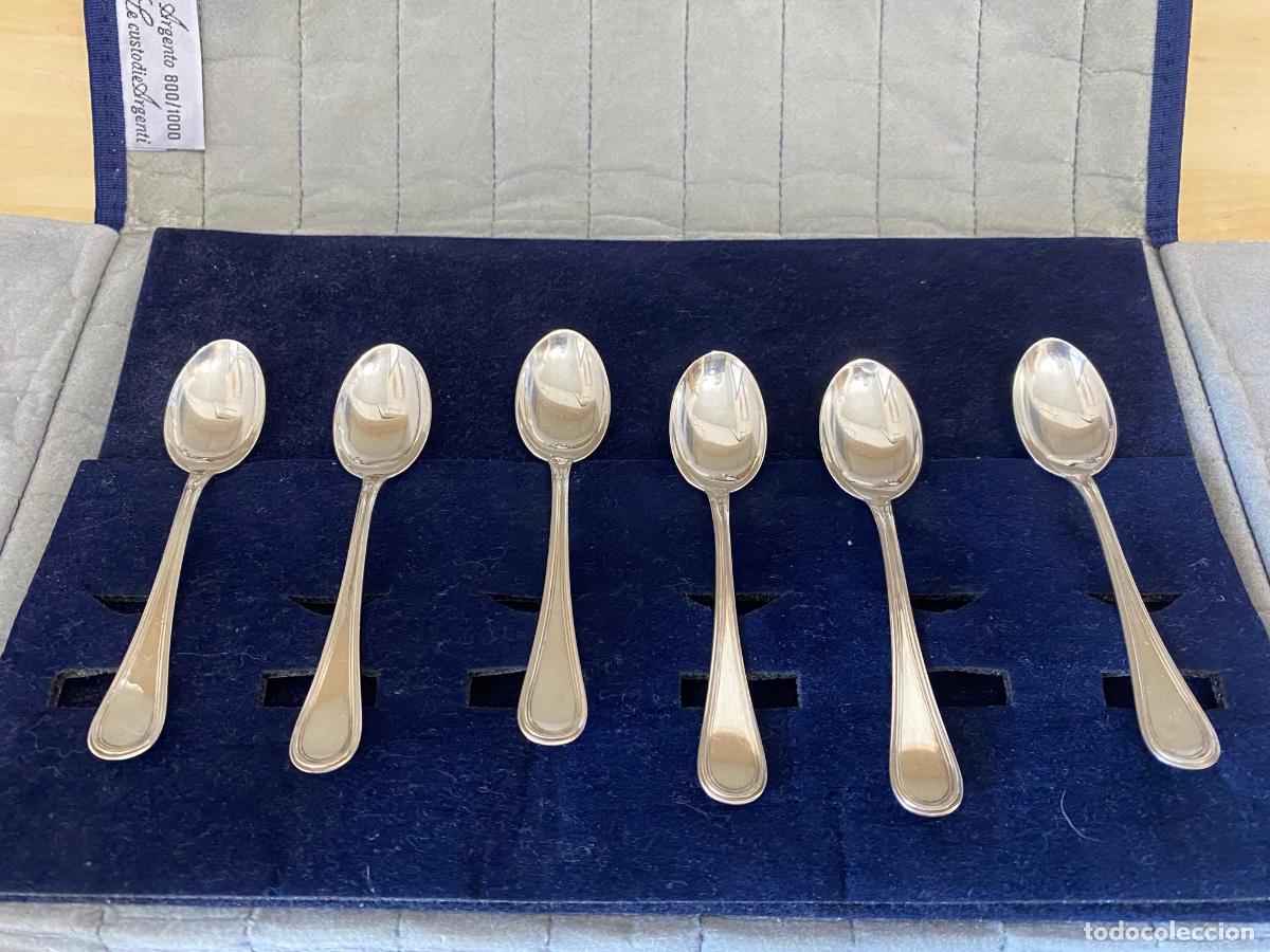 Antig&uuml;edades: 6 Cucharas de plata 800/1000