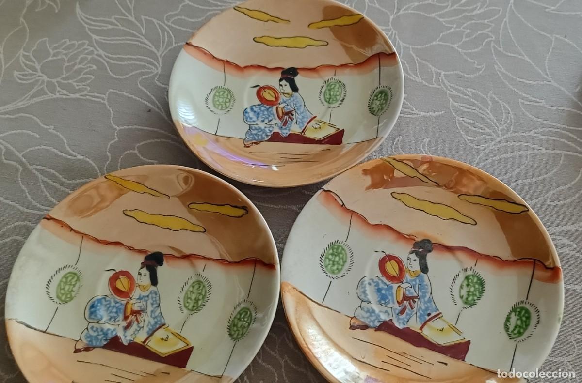 Antig&uuml;edades: 3 platos porcelana japonesa