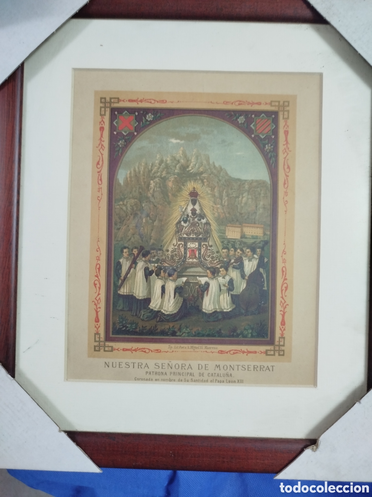 Antig&uuml;edades: Cromolitografia de Montserrat, c. 1881