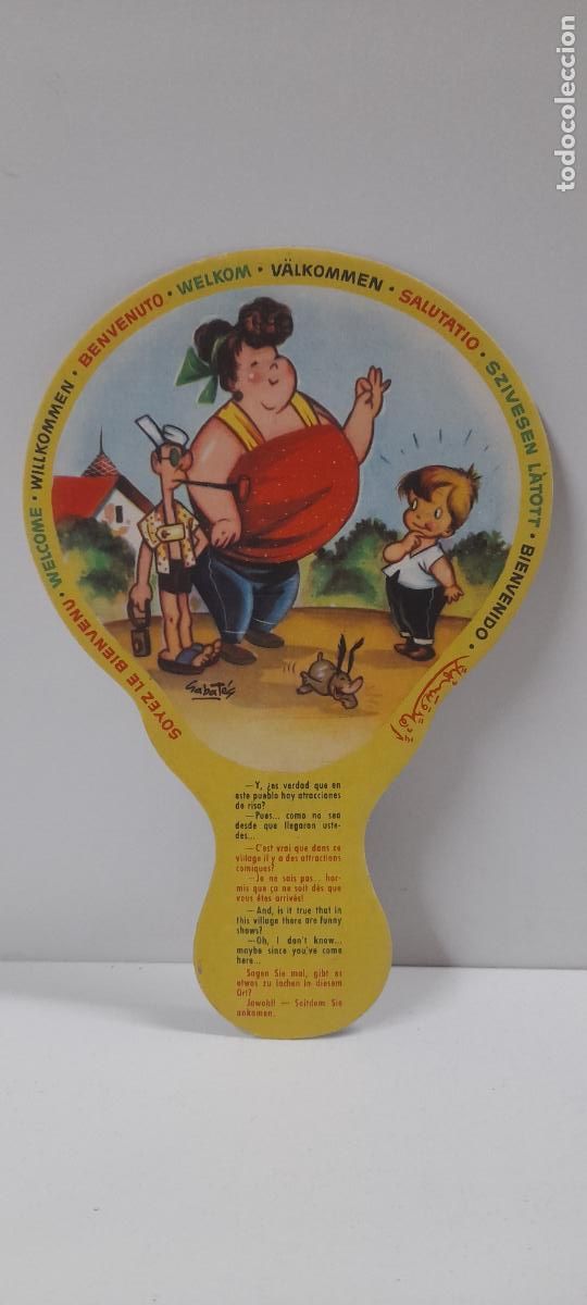 Antig&uuml;edades: ANTIGUO PAY PAY CHISTE . DIBUJOS SABATES . PROPAGANDA PINTURA SUPERPLASTICA LA PAJARITA A&Ntilde;OS 50 / 60