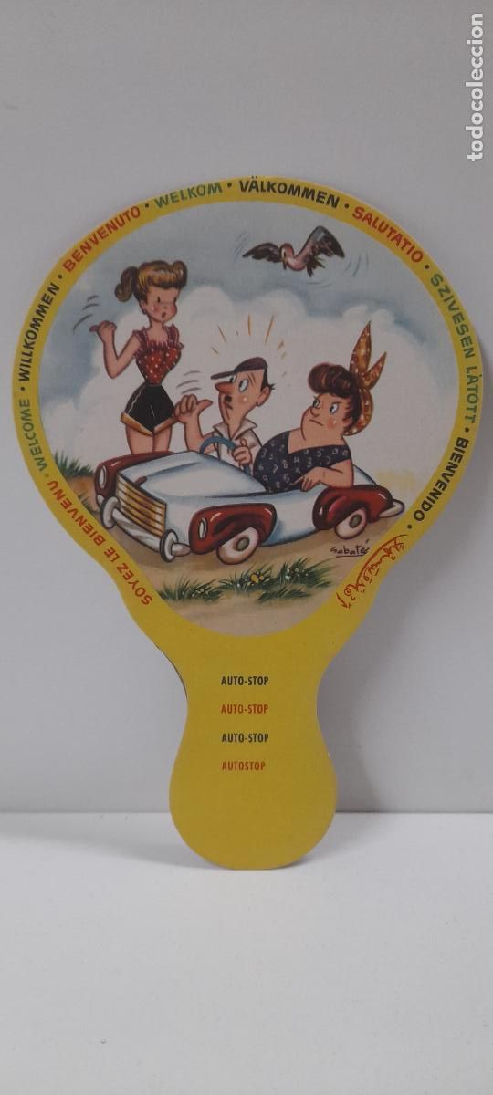 Antig&uuml;edades: ANTIGUO PAY PAY CHISTE . DIBUJOS SABATES . PROPAGANDA PINTURA SUPERPLASTICA LA PAJARITA A&Ntilde;OS 50 / 60