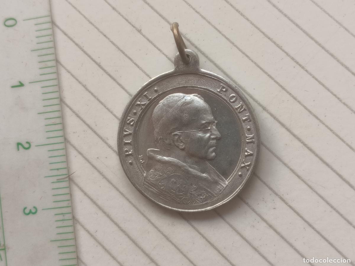 Antig&uuml;edades: Medalla antigua papal. Papa P&iacute;o XI