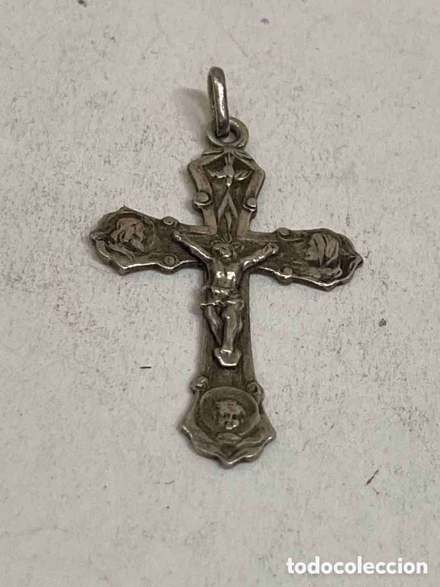 Antig&uuml;edades: Crucifijo de plata / C575 - Foto 1