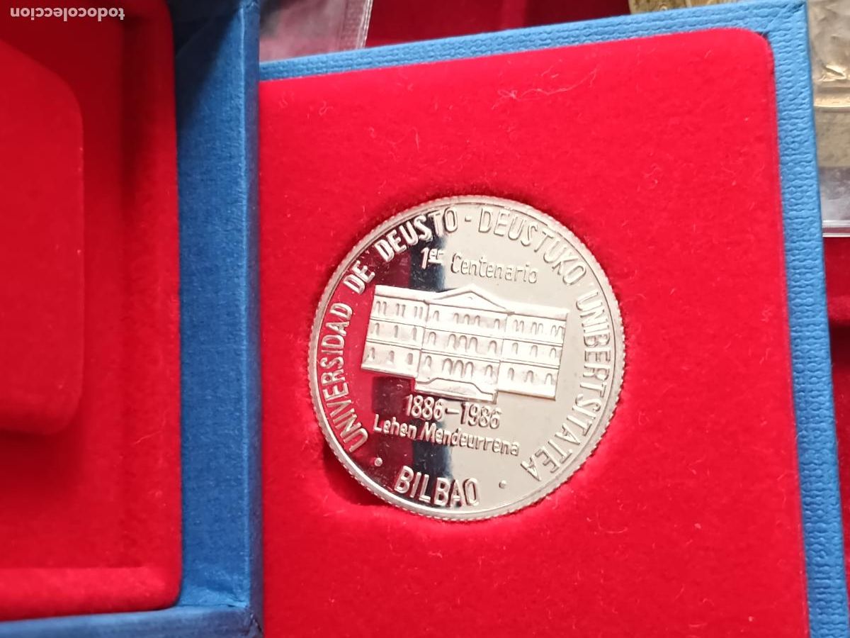 Antig&uuml;edades: Universidad de Deusto, Bilbao. Medalla de plata pura contrastada 999