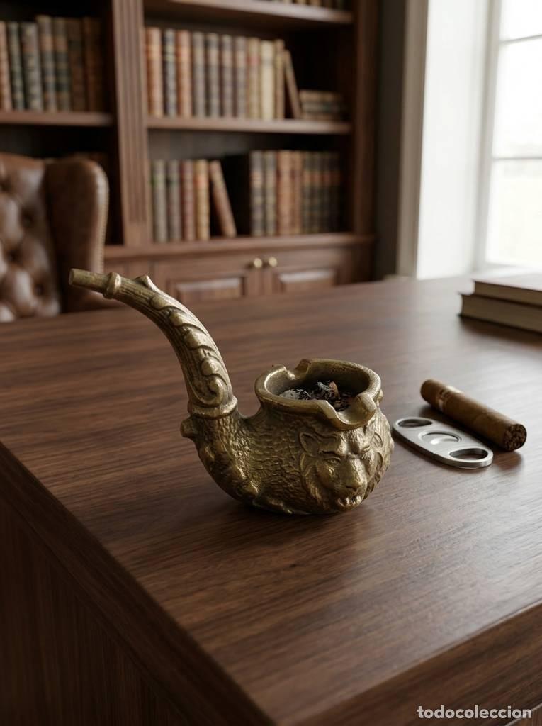 Antig&uuml;edades: ANTIGUO CENICERO DE BRONCE