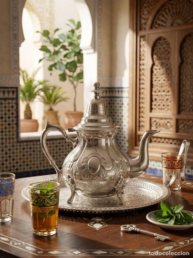 Antig&uuml;edades: TETERA MARROQU&Iacute; DE ALPACA