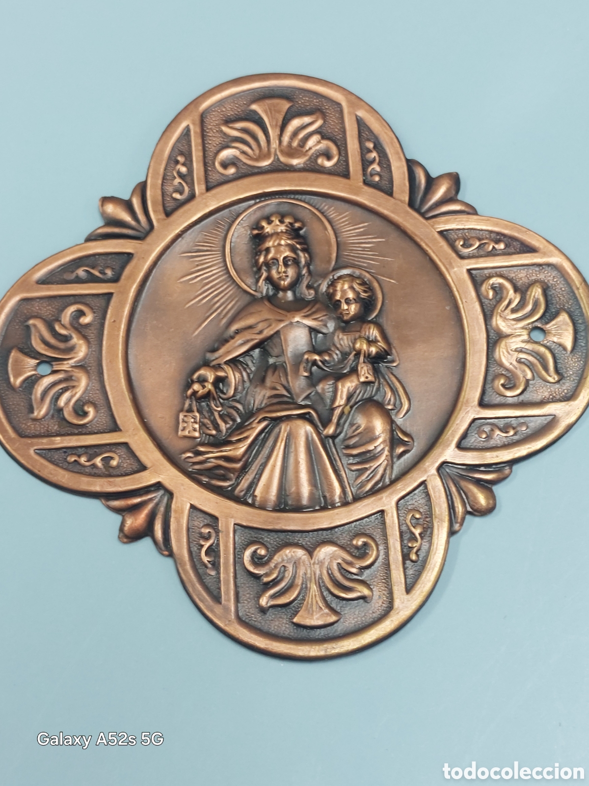 Antig&uuml;edades: Chapa puerta Virgen del Carmen