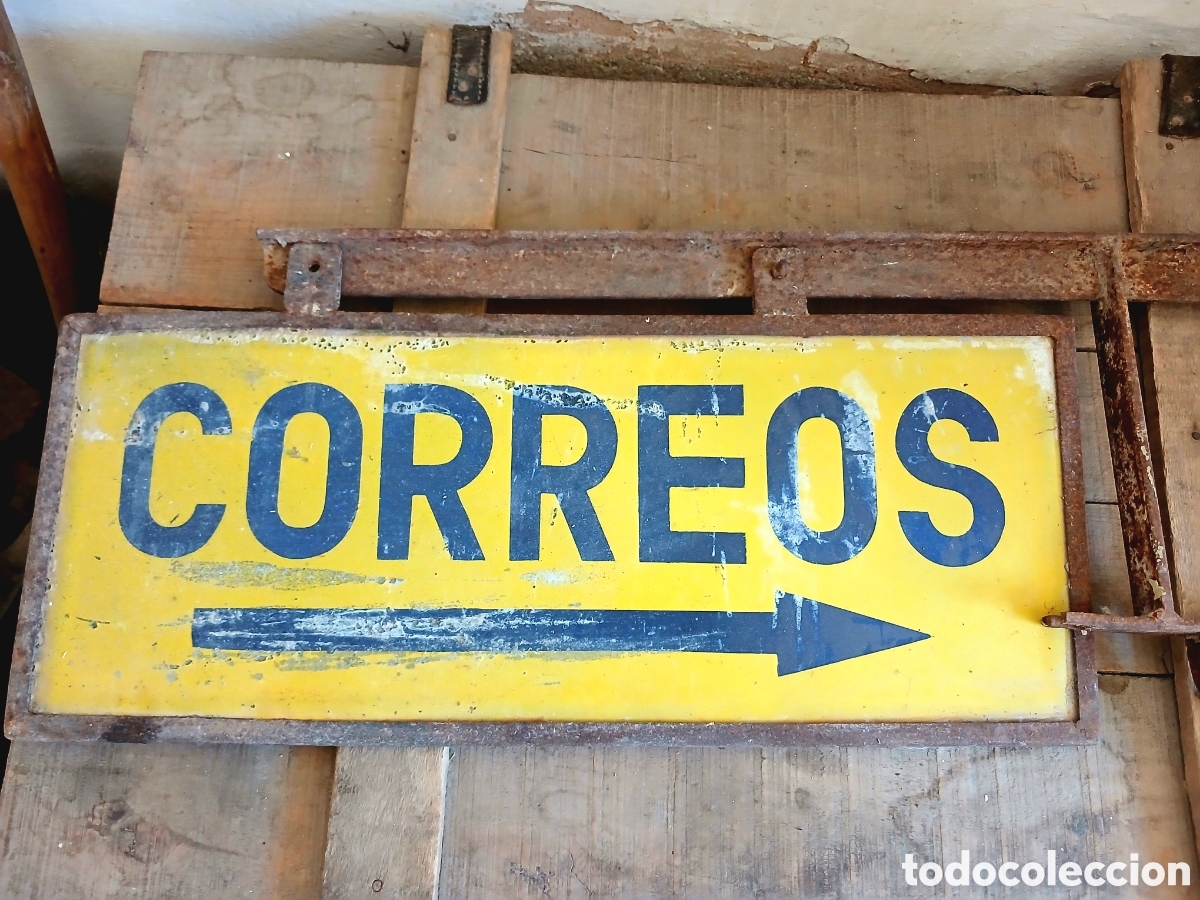 Antig&uuml;edades: Placa antigua de Correos