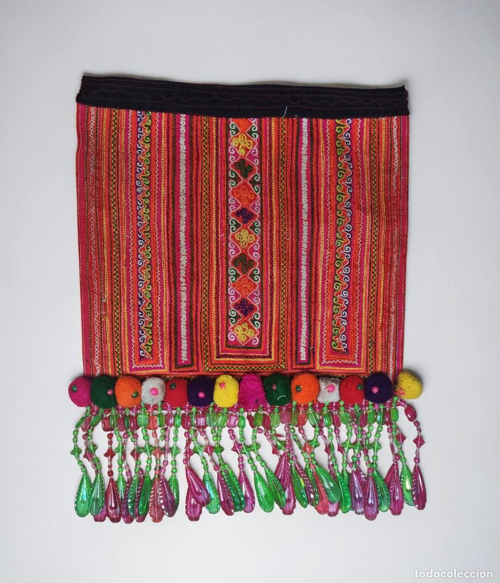 Antig&uuml;edades: Panel textil Hmong bordado a mano, Tailandia