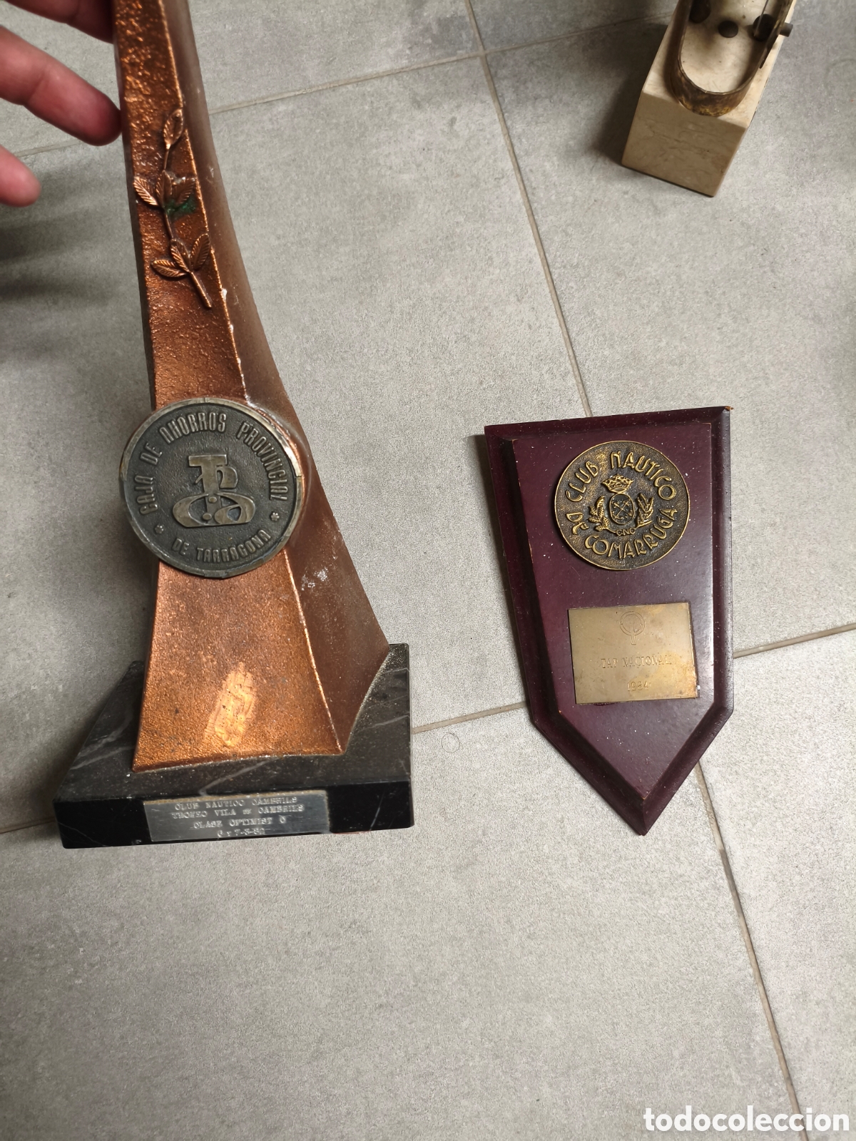 Antig&uuml;edades: Antiguos recuerdos caja de Tarragona y club n&agrave;utic de comarruga