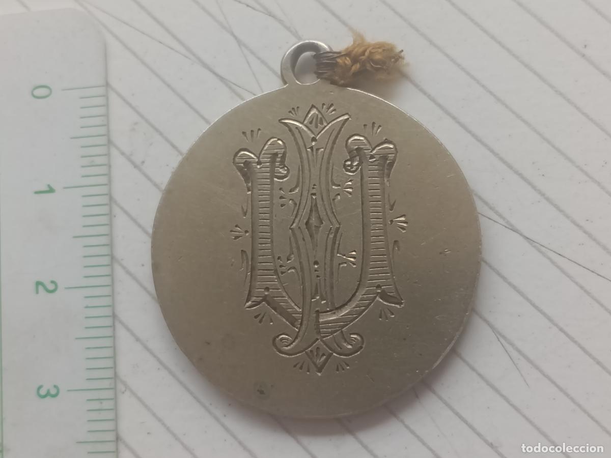 Antig&uuml;edades: Medalla religiosa antigua de plata - Foto 2