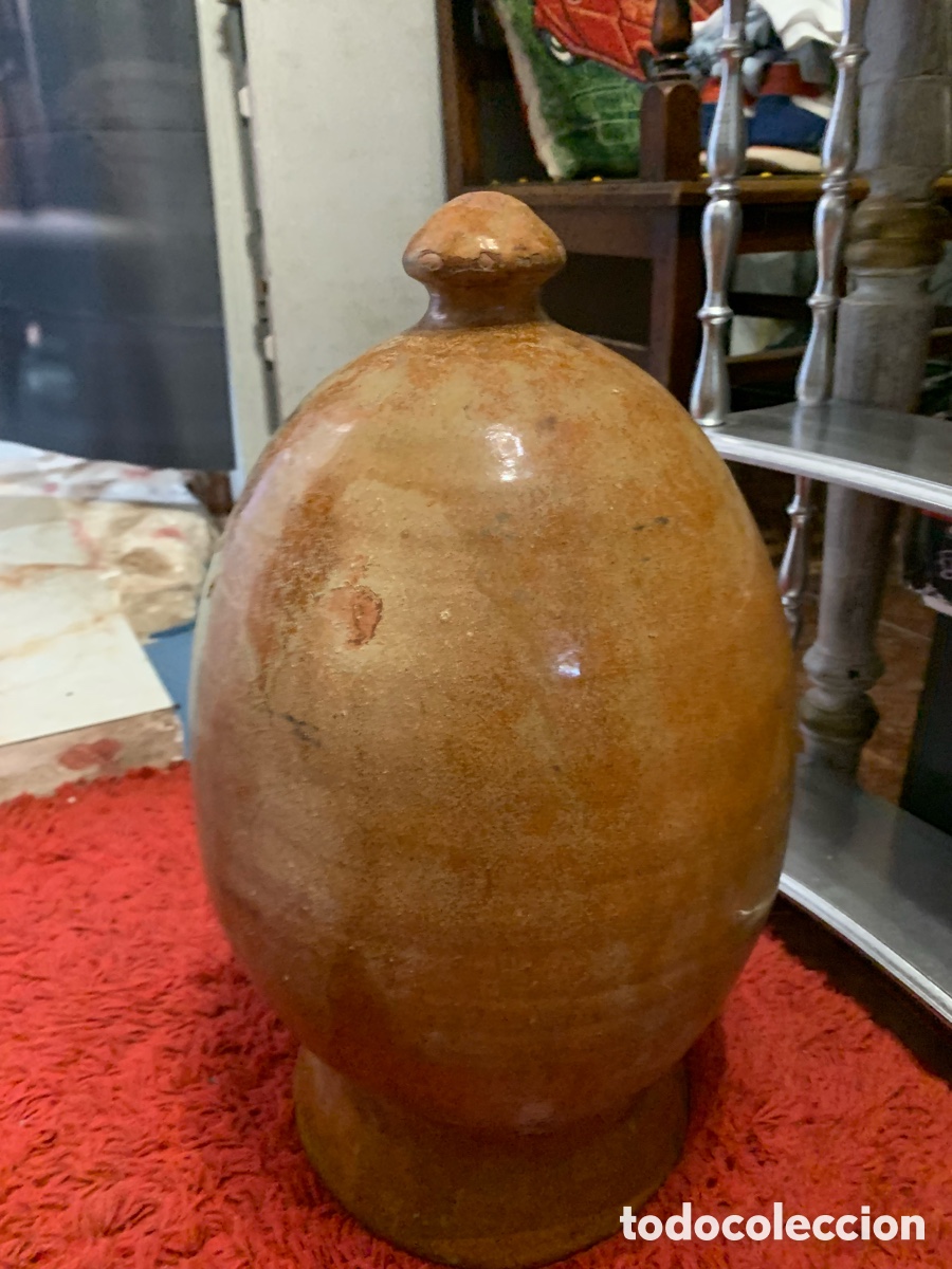 Antig&uuml;edades: Pin&aacute;culo cer&aacute;mica vidriada antiguo